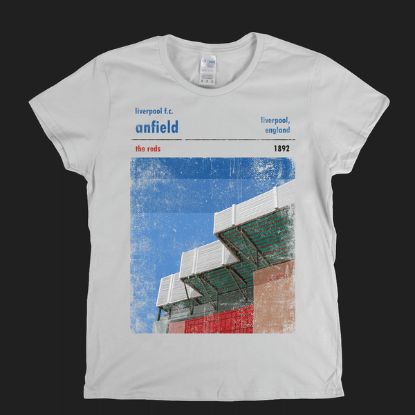 Anfield The Reds Poster Womens T-Shirt