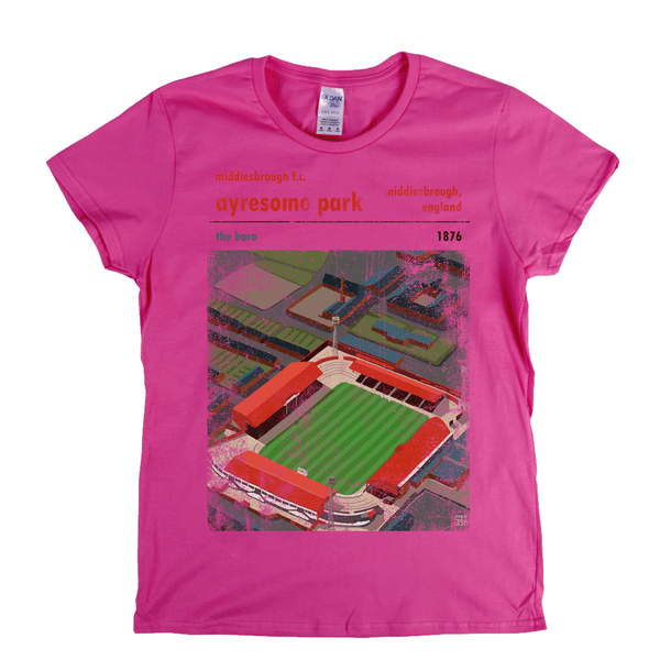 Ayresome Park The Boro Poster Womens T-Shirt