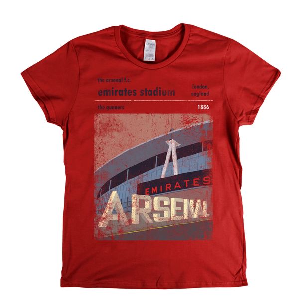 Emirates Stadium The Gunners Poster Womens T-Shirt