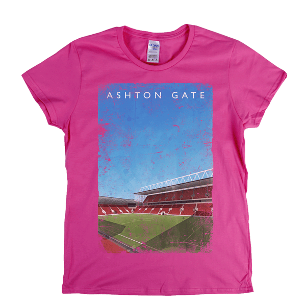 Ashton Gate Football Ground Poster Womens T-Shirt