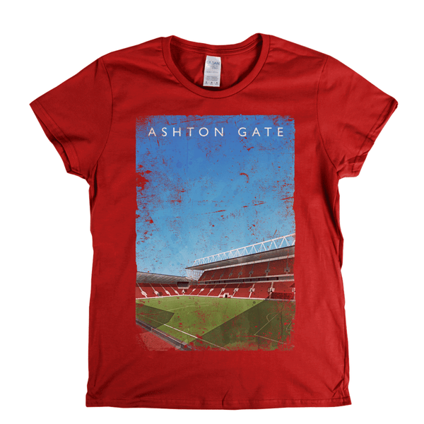Ashton Gate Football Ground Poster Womens T-Shirt