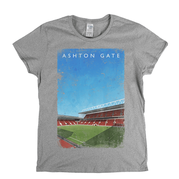 Ashton Gate Football Ground Poster Womens T-Shirt