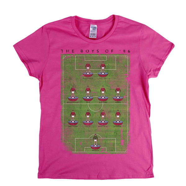 West Ham Boys Of 86 Poster Womens T-Shirt