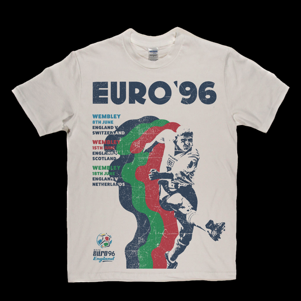 Euro 96 Gazza Poster T-Shirt