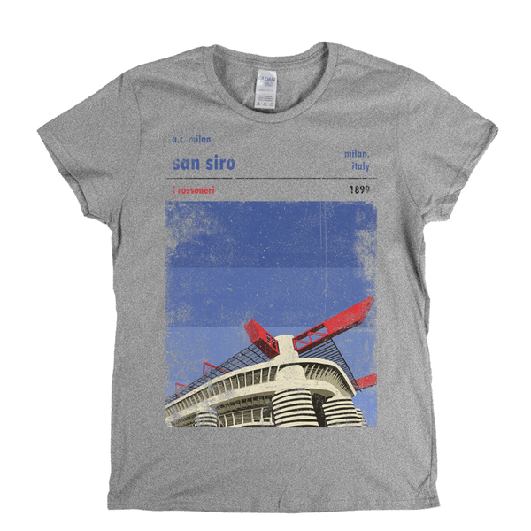 A C Milan San Siro Poster Womens T-Shirt