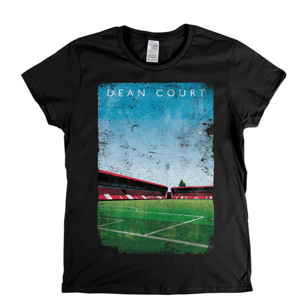 Dean Court Football Ground Poster Womens T-Shirt