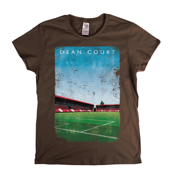 Dean Court Football Ground Poster Womens T-Shirt