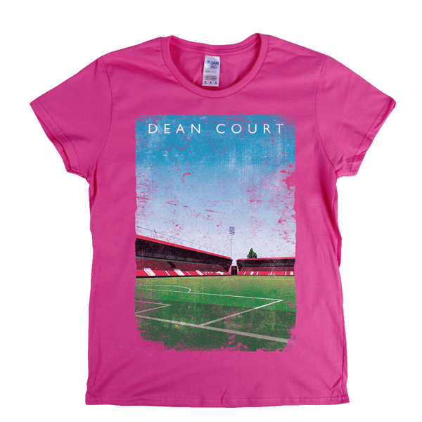 Dean Court Football Ground Poster Womens T-Shirt
