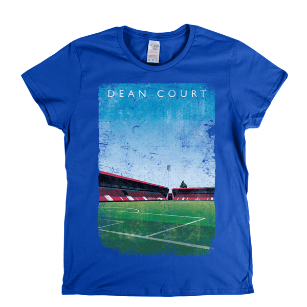 Dean Court Football Ground Poster Womens T-Shirt