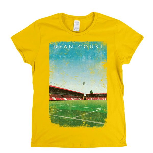 Dean Court Football Ground Poster Womens T-Shirt