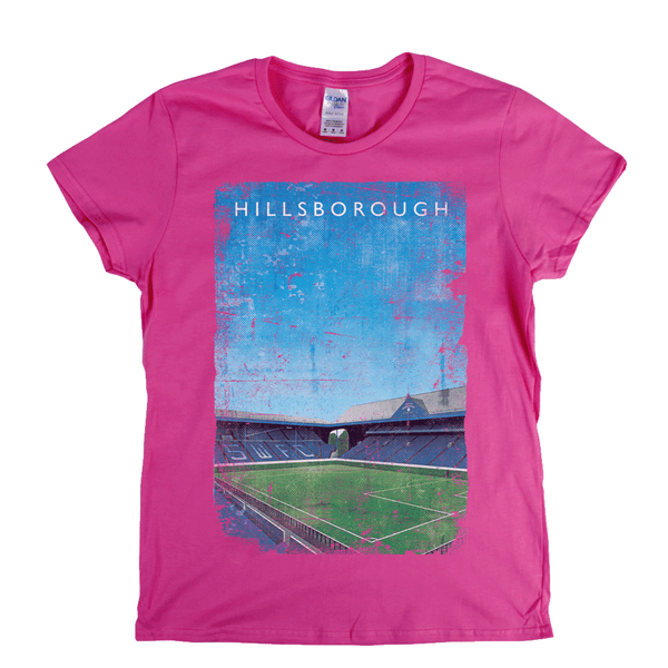 Hillsborough Kop South Stand Ground Poster Womens T-Shirt
