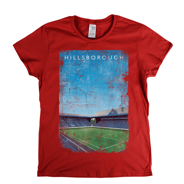 Hillsborough Kop South Stand Ground Poster Womens T-Shirt