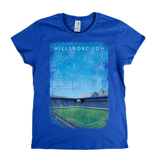 Hillsborough Kop South Stand Ground Poster Womens T-Shirt