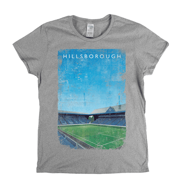 Hillsborough Kop South Stand Ground Poster Womens T-Shirt
