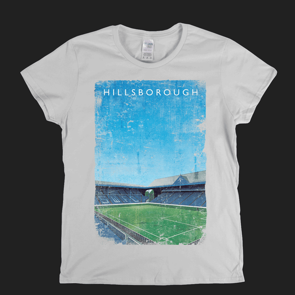 Hillsborough Kop South Stand Ground Poster Womens T-Shirt