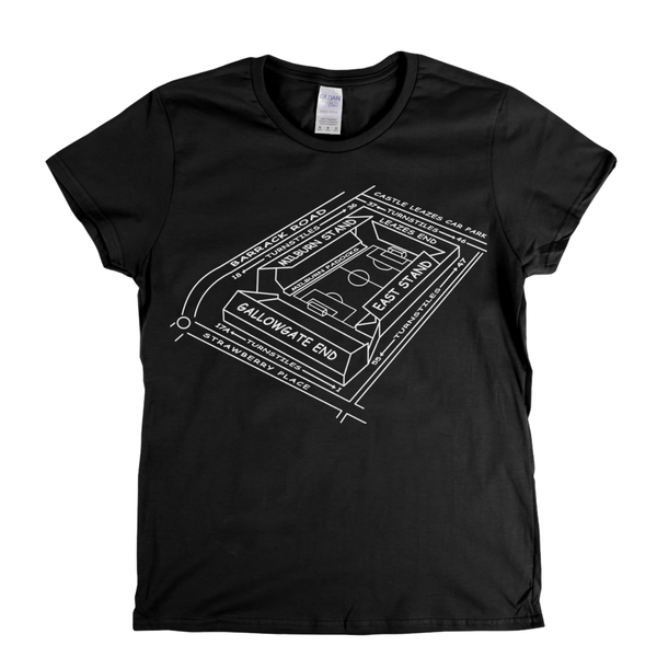 NUFC Ground Map Womens T-Shirt