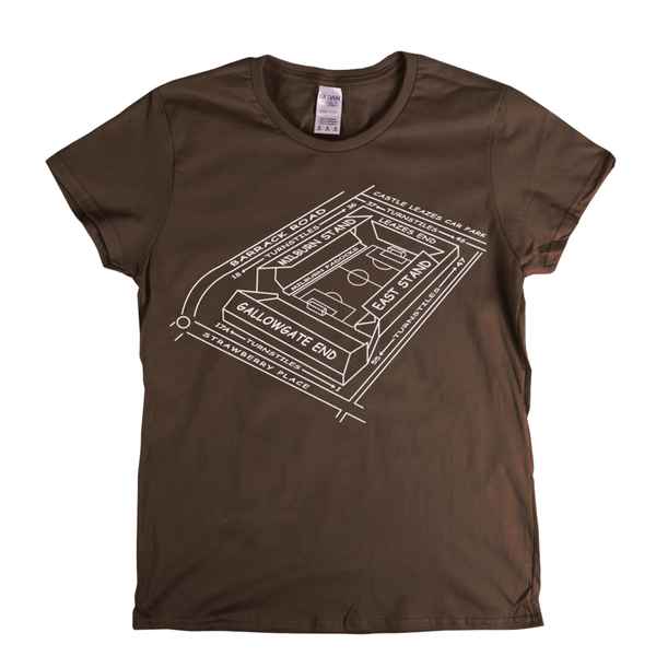 NUFC Ground Map Womens T-Shirt
