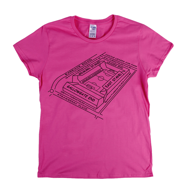 NUFC Ground Map Womens T-Shirt