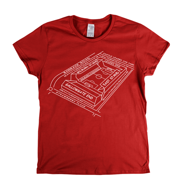 NUFC Ground Map Womens T-Shirt