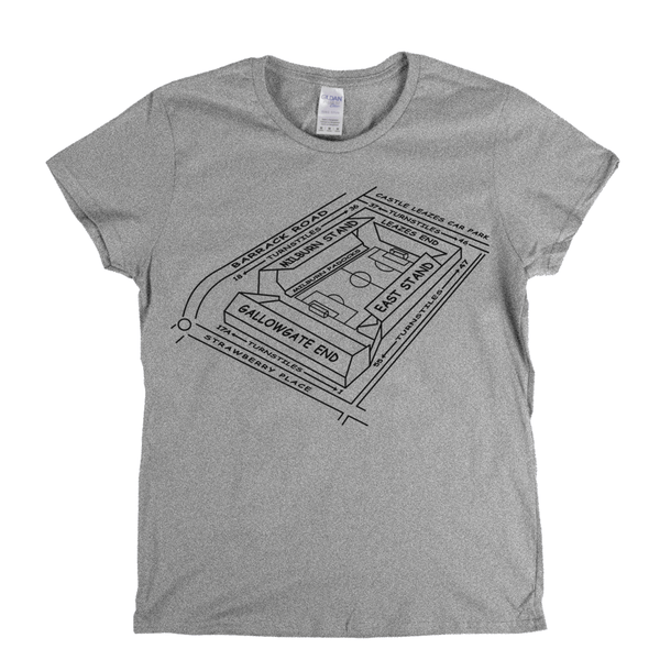 NUFC Ground Map Womens T-Shirt