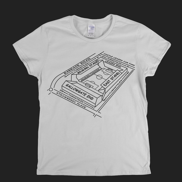 NUFC Ground Map Womens T-Shirt