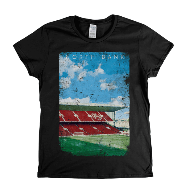North Bank Football Ground Poster Womens T-Shirt