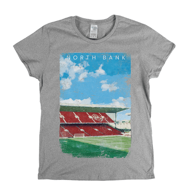 North Bank Football Ground Poster Womens T-Shirt