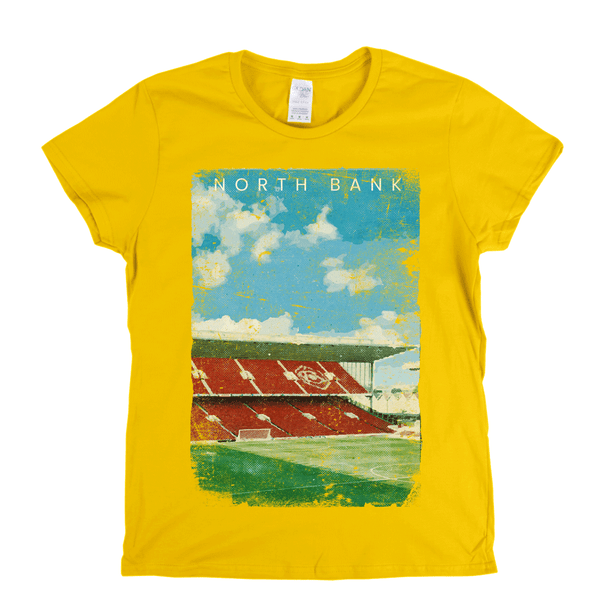 North Bank Football Ground Poster Womens T-Shirt