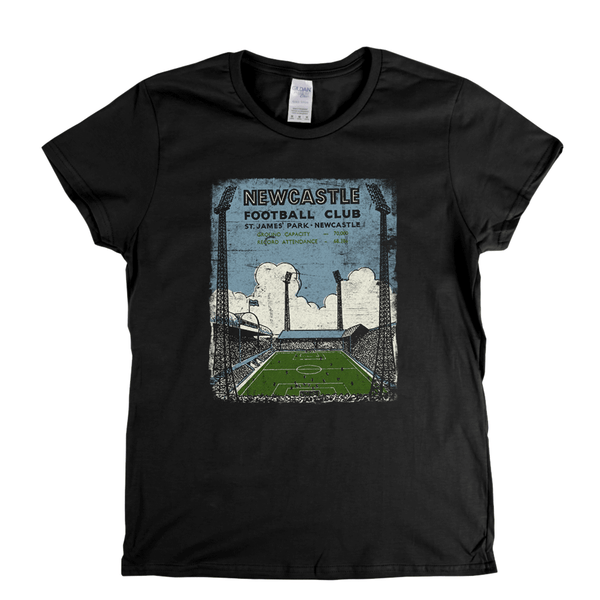 Retro Newcastle Football Club Womens T-Shirt