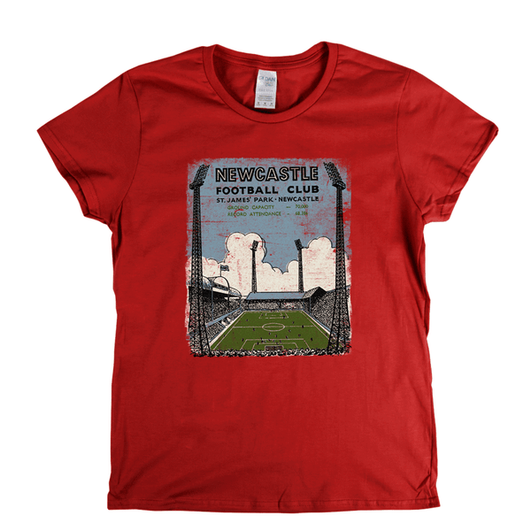 Retro Newcastle Football Club Womens T-Shirt