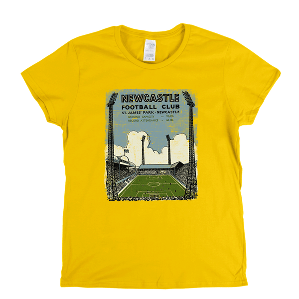 Retro Newcastle Football Club Womens T-Shirt