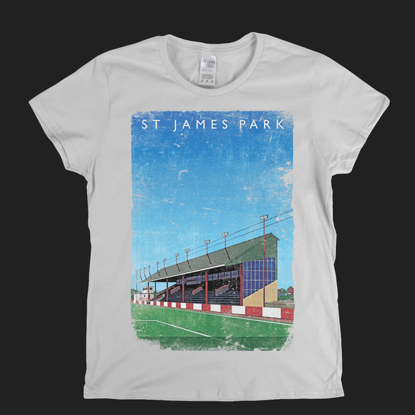 St James' Park Exeter Ground Poster Womens T-Shirt