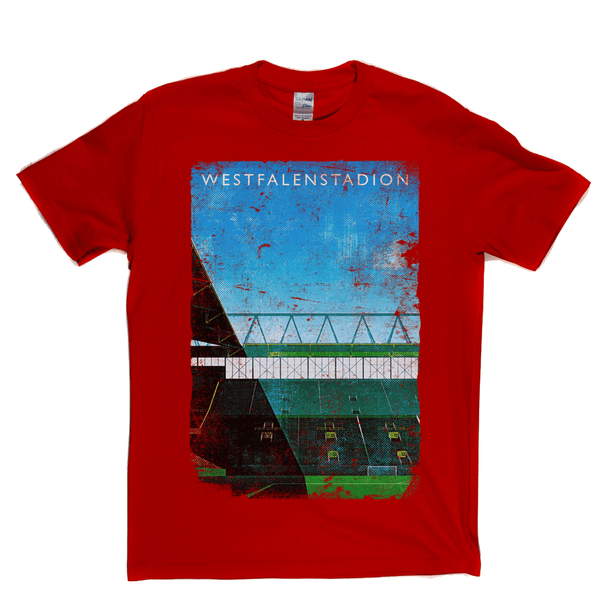 Westfalenstadion Football Ground Poster Regular T-Shirt