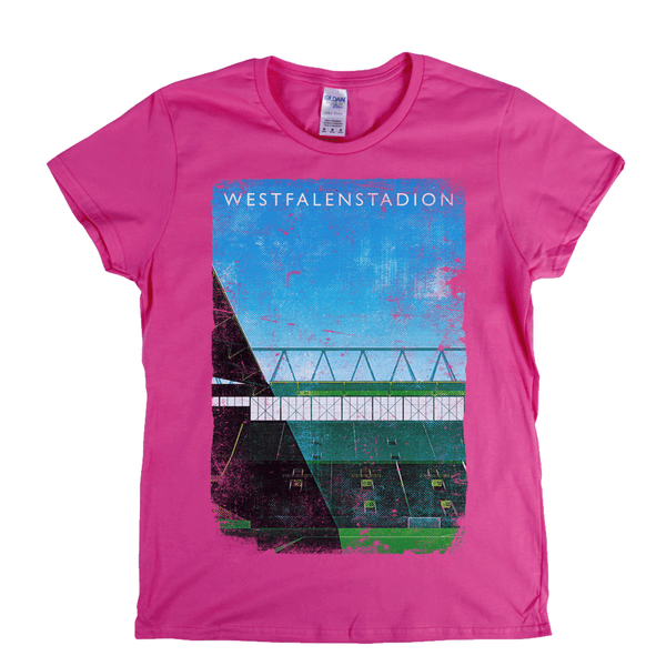 Westfalenstadion Football Ground Poster Womens T-Shirt