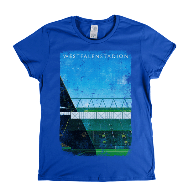 Westfalenstadion Football Ground Poster Womens T-Shirt
