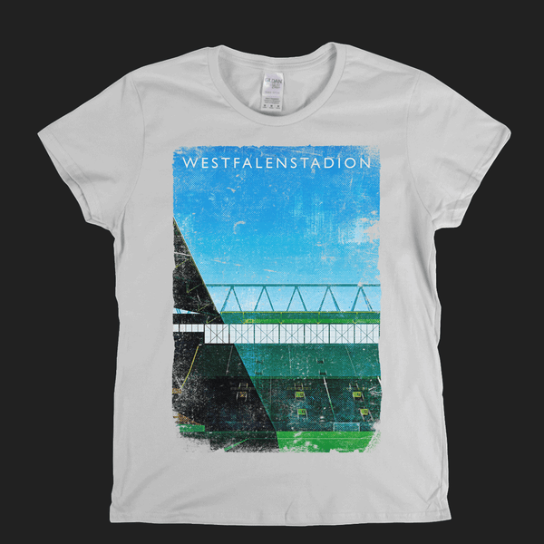 Westfalenstadion Football Ground Poster Womens T-Shirt