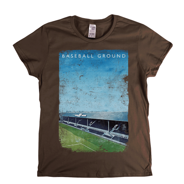 Baseball Ground Poster Womens T-Shirt