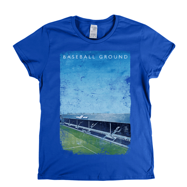 Baseball Ground Poster Womens T-Shirt