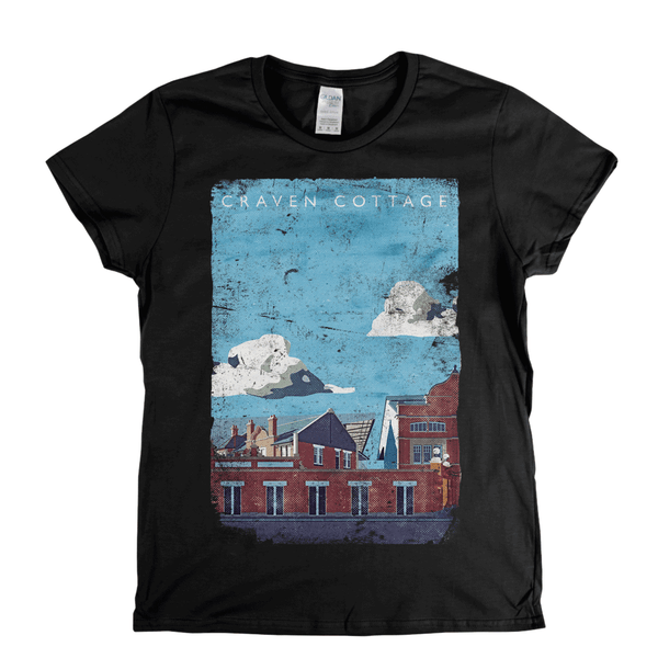 Craven Cottage Poster Womens T-Shirt