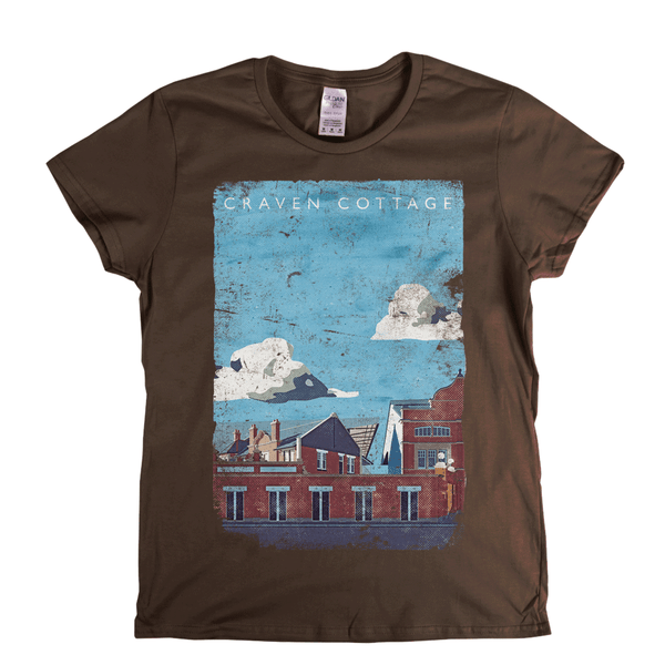 Craven Cottage Poster Womens T-Shirt