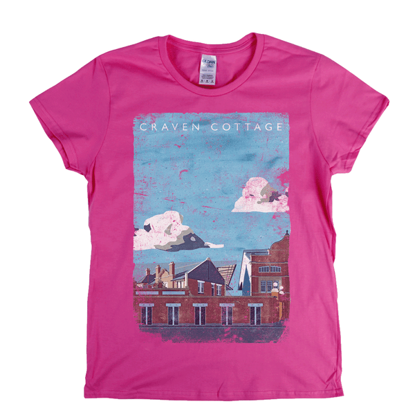 Craven Cottage Poster Womens T-Shirt