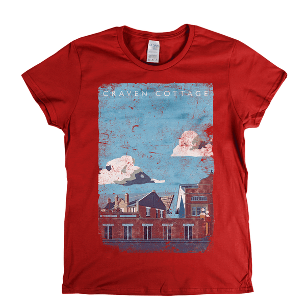 Craven Cottage Poster Womens T-Shirt