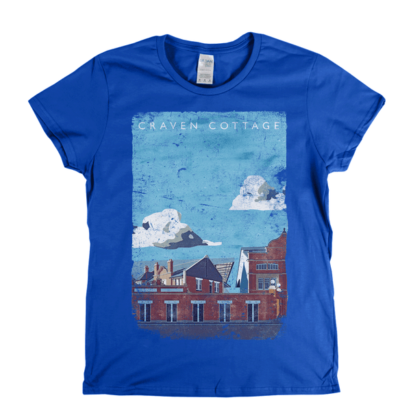 Craven Cottage Poster Womens T-Shirt