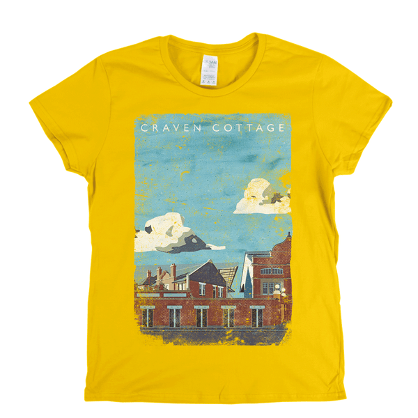 Craven Cottage Poster Womens T-Shirt