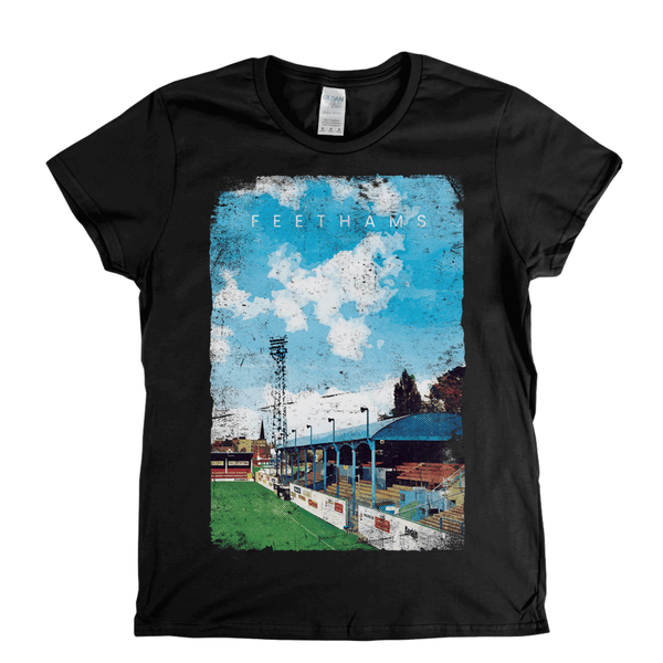Feethams Football Ground Poster Womens T-Shirt