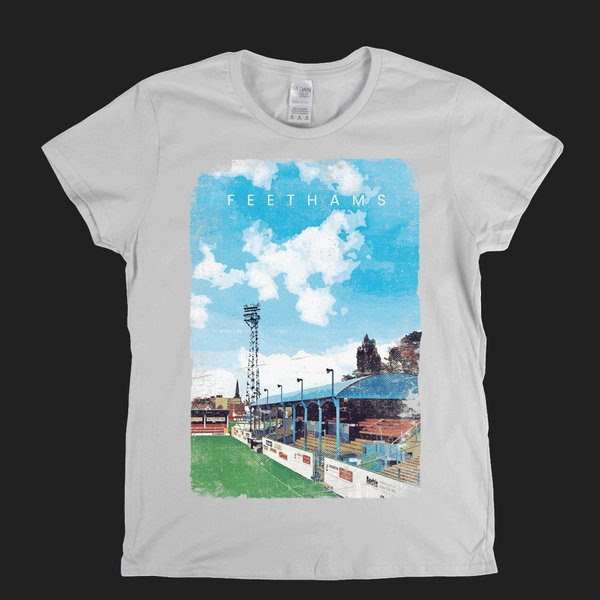 Feethams Football Ground Poster Womens T-Shirt