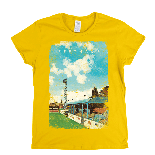 Feethams Football Ground Poster Womens T-Shirt