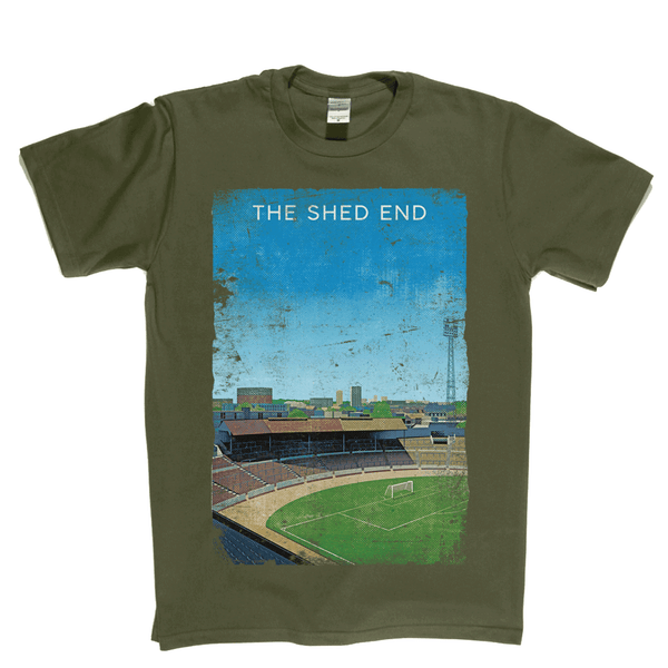 The Shed End Stamford Bridge Football Ground Poster Regular T-Shirt