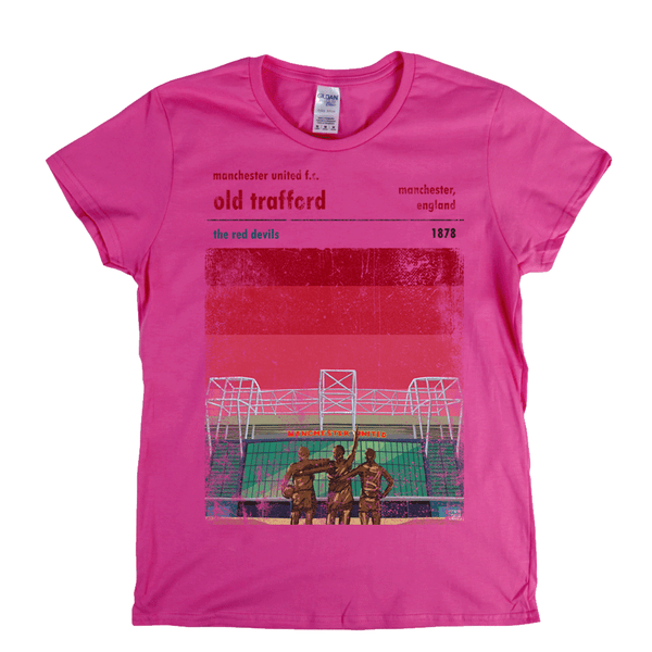 Old Trafford The Red Devils Poster Womens T-Shirt