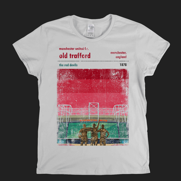 Old Trafford The Red Devils Poster Womens T-Shirt